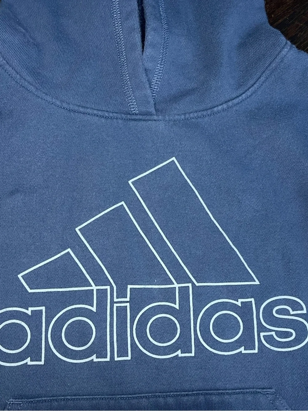 Adidas Sweatsuit Youth S 8 Blue Hoodie Joggers Cotton Boys Athleisure Logo Play